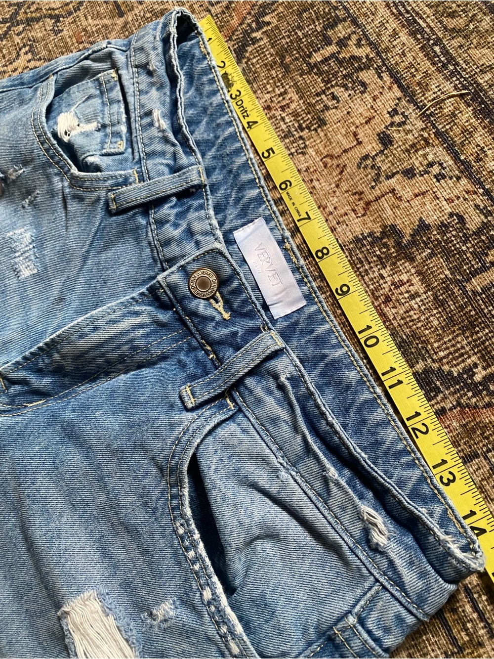 Relaxed Light Blue Barrel Distressed Women's Jeans - Picture 2 of 5